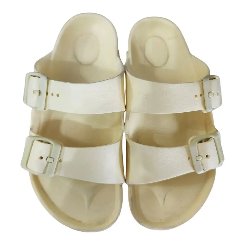 Birkenstock Arizona EVA Sandals kids‎ Size 34 Cream Yellow Waterproof Slides